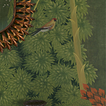 Обои ручная роспись Malwa Original colourway on Olive tobacco варинант исполнения - 3 | Loft Concept в Сочи