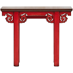 Деревянная консоль в китайском стиле красная Tang Console Table варинант исполнения - 1 | Loft Concept в Сочи
