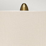 Настольная лампа с рифленым керамическим основанием в бронзовом цвете и жемчужным шёлковым абажуром Elstead Lighting варинант исполнения - 4 | Loft Concept в Сочи