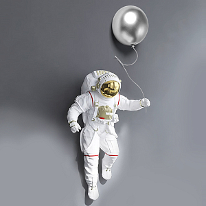 Аксессуар на стену для интерьера Космонавт
