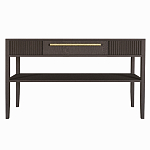 Дизайнерская Консоль с полкой и ящиком Primo Темный орех варинант исполнения - 8 | Loft Concept в Сочи