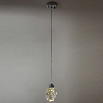 Подвесной светильник с хрустальным плафоном хром Esme Crystal Chrome Hanging Lamp варинант исполнения - 4 | Loft Concept в Сочи