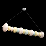 Подвесной светильник светодиодный горизонтальный в виде ожерелья из пастельных сфер Pastel Lunaria Horizon  варинант исполнения - 3 | Loft Concept в Сочи