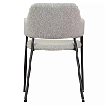 Стул мягкий с подлокотниками Chair Gray Upholstery Boucle варинант исполнения - 4 | Loft Concept в Сочи