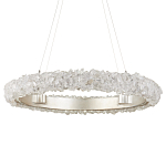 Люстра светодиодная фактурная в форме кольца Amber Crystal варинант исполнения - 3 | Loft Concept в Сочи