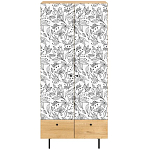 Шкаф с принтом Floral notes варинант исполнения - 2 | Loft Concept в Сочи