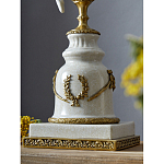 Подсвечник белый Попугай из фарфора с бронзовыми элементами Eden Garden варинант исполнения - 5 | Loft Concept в Сочи