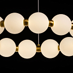 Люстра круглая с матовыми белыми шарами PEARLS Suspension варинант исполнения - 5 | Loft Concept в Сочи