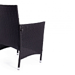 Обеденный комплект из искуственного ротанга Vintara черный варинант исполнения - 2 | Loft Concept в Сочи