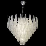Люстра с подвесками из рифленного стекла в форме капель Textured Glass Chandelier варинант исполнения - 7 | Loft Concept в Сочи