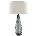 Настольная лампа с фактурным стеклянным основанием Glass Vertical варинант исполнения - 2 | Loft Concept в Сочи