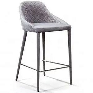 Стул Douglas Rhombus Bar stool Серый Велюр