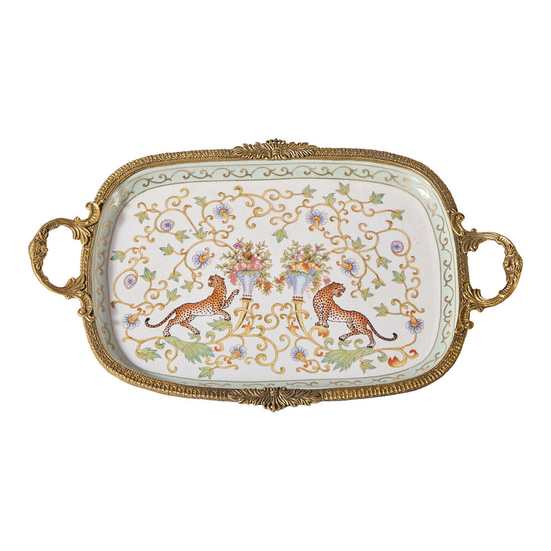 Поднос с растительным и животным дизайном Centennial Garden Мульти в Сочи | Loft Concept 