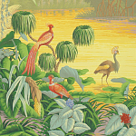 Обои ручная роспись Le Brésil Special Colourway варинант исполнения - 1 | Loft Concept в Сочи