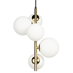 Подвесной светильник с 5-ю белыми шарообразными плафонами Bubble Chandelier варинант исполнения - 3 | Loft Concept в Сочи