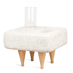 Керамический столик на деревянных ножках «Квадро» варинант исполнения - 2 | Loft Concept в Сочи