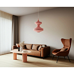 Подвесной вязаный розовый светильник «Моника» варинант исполнения - 3 | Loft Concept в Сочи