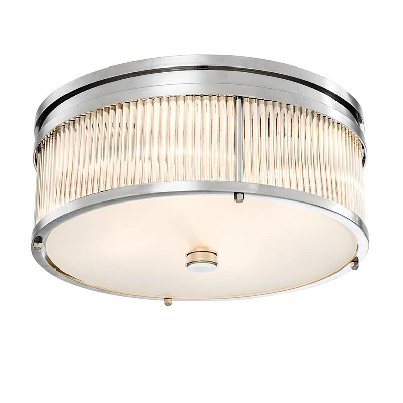 Потолочный светильник Ceiling Lamp Stamford Nickel Никель Прозрачное Стекло в Сочи | Loft Concept 