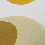 Подушка декоративная хлопковая горчичного цвета с абстрактным принтом Elysian Flow Sunset варинант исполнения - 3 | Loft Concept в Сочи