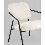 Кресло лаунж Rooney букле белый варинант исполнения - 4 | Loft Concept в Сочи