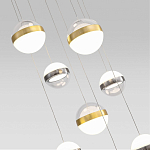 Люстра каскадная с 9-ю подвесами бронза и никель Peggy Futura lamp варинант исполнения - 3 | Loft Concept в Сочи