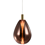 Подвесной светильник со стеклянным плафоном в форме капли NAOMI drop copper варинант исполнения - 3 | Loft Concept в Сочи
