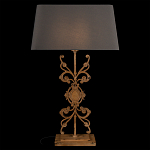 Настольная лампа на ажурном чугунном основании с серым абажуром Openwork Lamp варинант исполнения - 2 | Loft Concept в Сочи