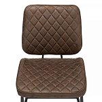 Стул с темно-коричневой обивкой из экокожи Benderson варинант исполнения - 5 | Loft Concept в Сочи