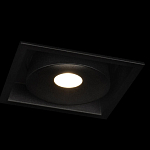 Встраиваемый спот светодиодный черного цвета квадратной формы из металла Pure Square варинант исполнения - 3 | Loft Concept в Сочи