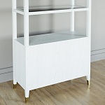 Стеллаж со стеклянными полками Elsa Dreams White варинант исполнения - 7 | Loft Concept в Сочи