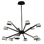 Люстра черного цвета на штанге Noir Supernova варинант исполнения - 2 | Loft Concept в Сочи