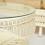 Комплект уличной мебели из ротанга Clara белый варинант исполнения - 12 | Loft Concept в Сочи