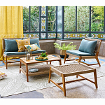 Садовый 2-х местный диван с каркасом из акации Green варинант исполнения - 5 | Loft Concept в Сочи