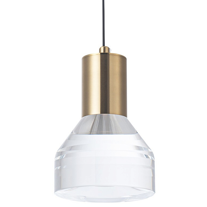 Подвесной светильник Mathieu Dome Acrylic Metal Hanging Lamp Прозрачный Латунь Подвесной светильник Mathieu Dome Acrylic Metal Hanging Lamp Прозрачный Латунь в Сочи | Loft Concept