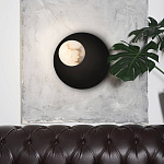 Бра с овальным основанием золотого цвета  и плафоном из алебастра Shaw Lighting варинант исполнения - 4 | Loft Concept в Сочи