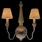 Бра с двумя конусовидными тканевыми абажурами Neighborhood варинант исполнения - 2 | Loft Concept в Сочи