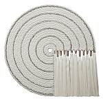 Художественный Гобелен Макраме White Disk Harmony варинант исполнения - 4 | Loft Concept в Сочи