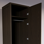 Узкий Шкаф Primo с 2 выдвижными ящиками Темный орех варинант исполнения - 6 | Loft Concept в Сочи