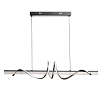 Люстра линейная черного цвета с волнообразным металлическим элементом Luke Lampco Tracer Lamp варинант исполнения - 2 | Loft Concept в Сочи