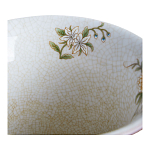 Ваза из голубого фарфора с бронзовыми элементами Blue Garden варинант исполнения - 3 | Loft Concept в Сочи