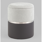 Пуф Mauldine с ящиком серо-черный с экокожей варинант исполнения - 1 | Loft Concept в Сочи