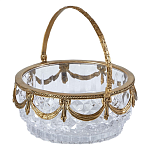 Корзиночка из прозрачного стекла с бронзовой ручкой Eden Garden варинант исполнения - 1 | Loft Concept в Сочи