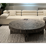 Столик журнальный круглый с полосатым узором Zebroids варинант исполнения - 5 | Loft Concept в Сочи