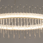 Люстра круглая с прозрачными стеклянными трубками 51 см Nembus варинант исполнения - 5 | Loft Concept в Сочи