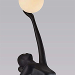 Торшер черная статуэтка Девушка Girl Carries Light Balls варинант исполнения - 1 | Loft Concept в Сочи