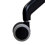 Стул с мягкой бежевой обивкой из велюра и подъемно-поворотным механизмом на черных колесиках Harper Beige варинант исполнения - 6 | Loft Concept в Сочи