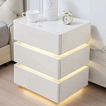 Умная прикроватная тумба с беспроводной зарядкой и подсветкой Smart Bedside Table варинант исполнения - 4 | Loft Concept в Сочи