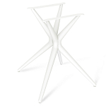 Стол обеденный с круглой столешницей из керамики на четырех белых ножках Sand Ceramics варинант исполнения - 5 | Loft Concept в Сочи