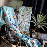 Постер на холсте в стиле шинуазри Playing Weiqi in the Peach Orchard Poster варинант исполнения - 2 | Loft Concept в Сочи