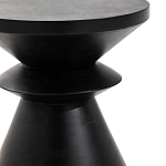 Черный приставной столик из массива AMORPHOUS варинант исполнения - 2 | Loft Concept в Сочи